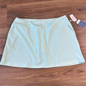 Tommy Bahama Golf Straight Skort Skirt Tennis Pickleball Pockets Mint Green XL